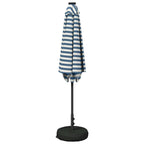 Garten Sonnenschirm mit LED-Lichtern 270 x 270 cm Polyester