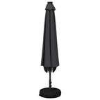 Garten Sonnenschirm mit LED-Lichtern 300 x 300 cm Polyester