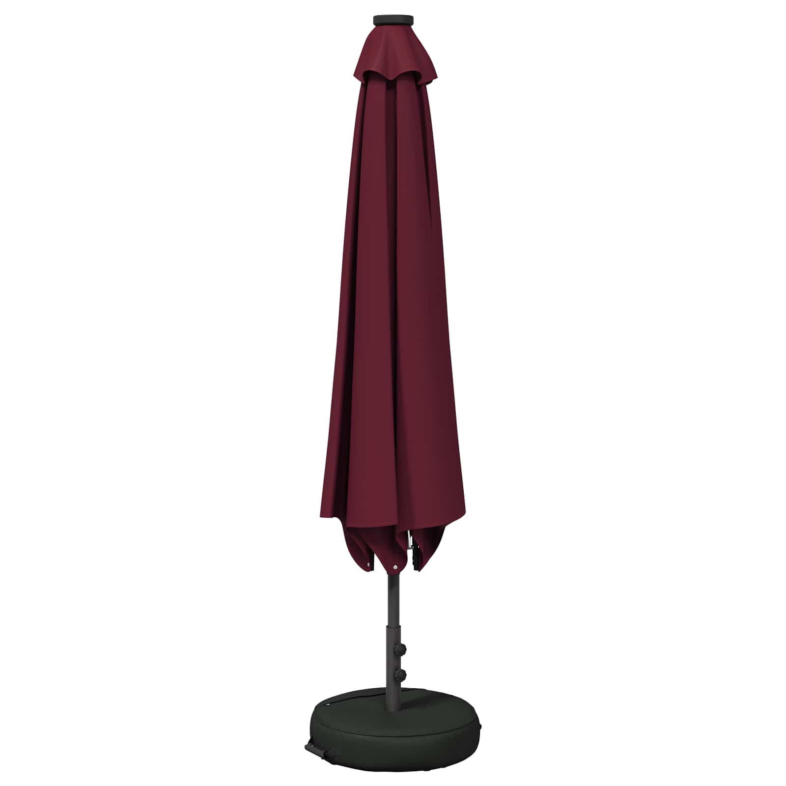 Garten Sonnenschirm mit LED-Lichtern 300 x 300 cm Polyester