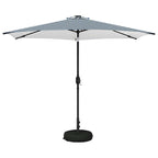 Garten Sonnenschirm mit LED-Lichtern 300 x 300 cm Polyester