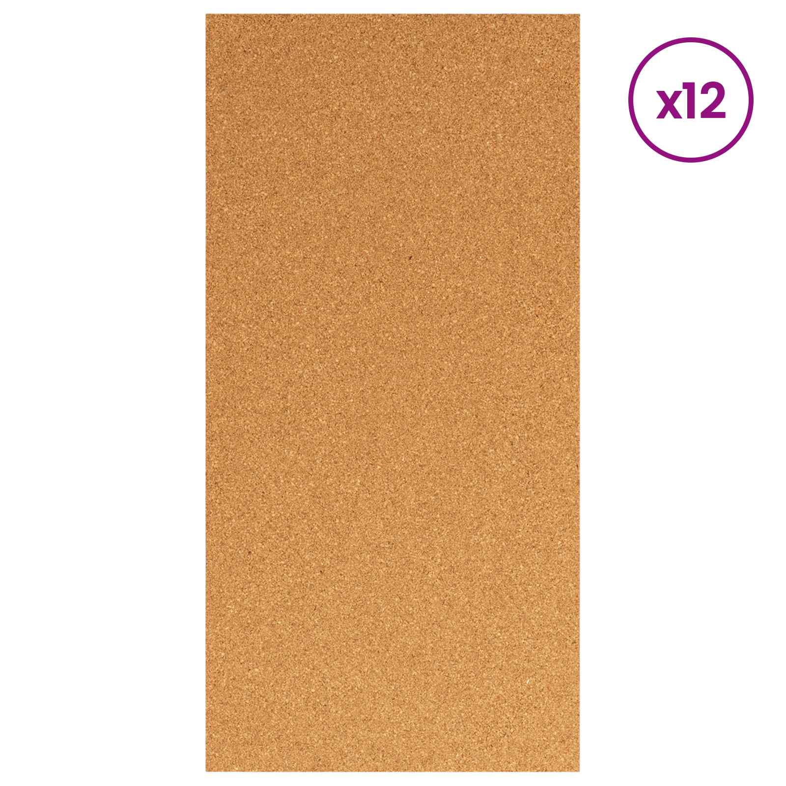 Korkplatte 12 pcs 100 x 50 x 0,5 cm Kork Braun