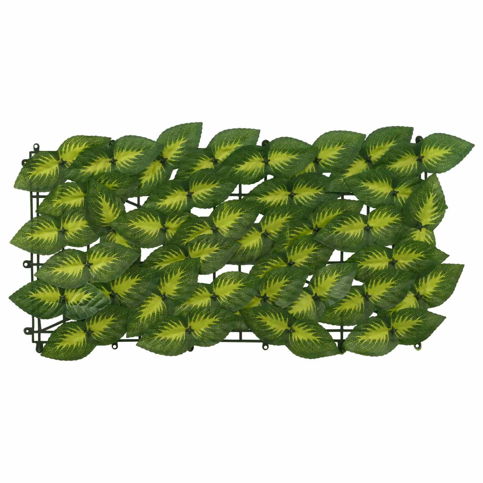 Balkonsichtschutz mit Blättern Grün und Gelb 400 x 75 cm