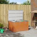 Außenlagerbox Holz 150 x 101 x 91 cm Verzinkter Stahl