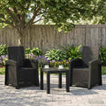 Liegesessel Garten Rattan-Optik 2 pcs Anthrazit PP