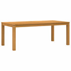 Esstisch 200 x 100 x 75 cm Massivholz Eiche Natur Rechtwinklig