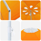 Garten-Sonnenschirm 160 cm 170T Polyester Orange