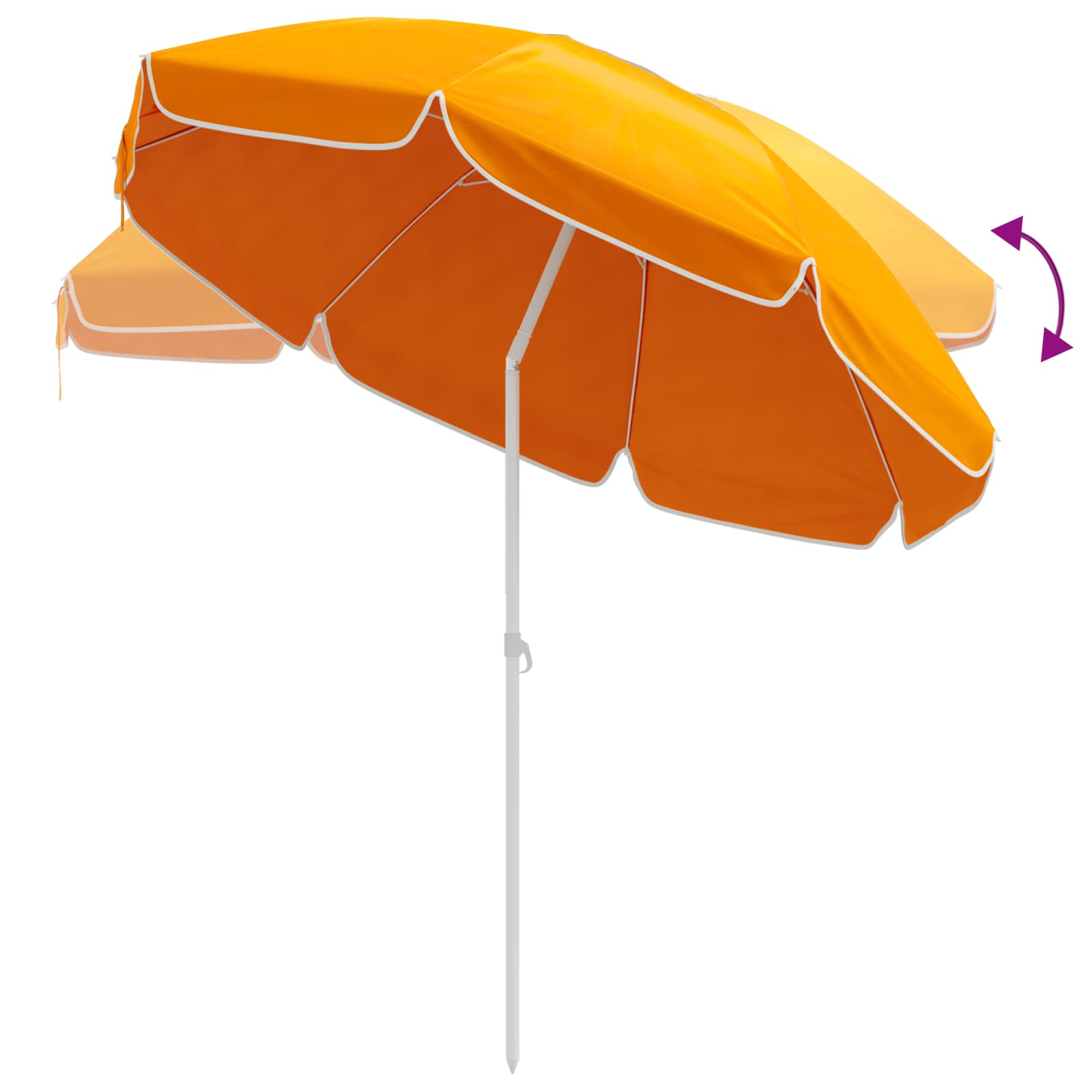 Garten-Sonnenschirm 240 cm 170T Polyester Orange
