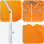 Garten-Sonnenschirm 240 cm 170T Polyester Orange