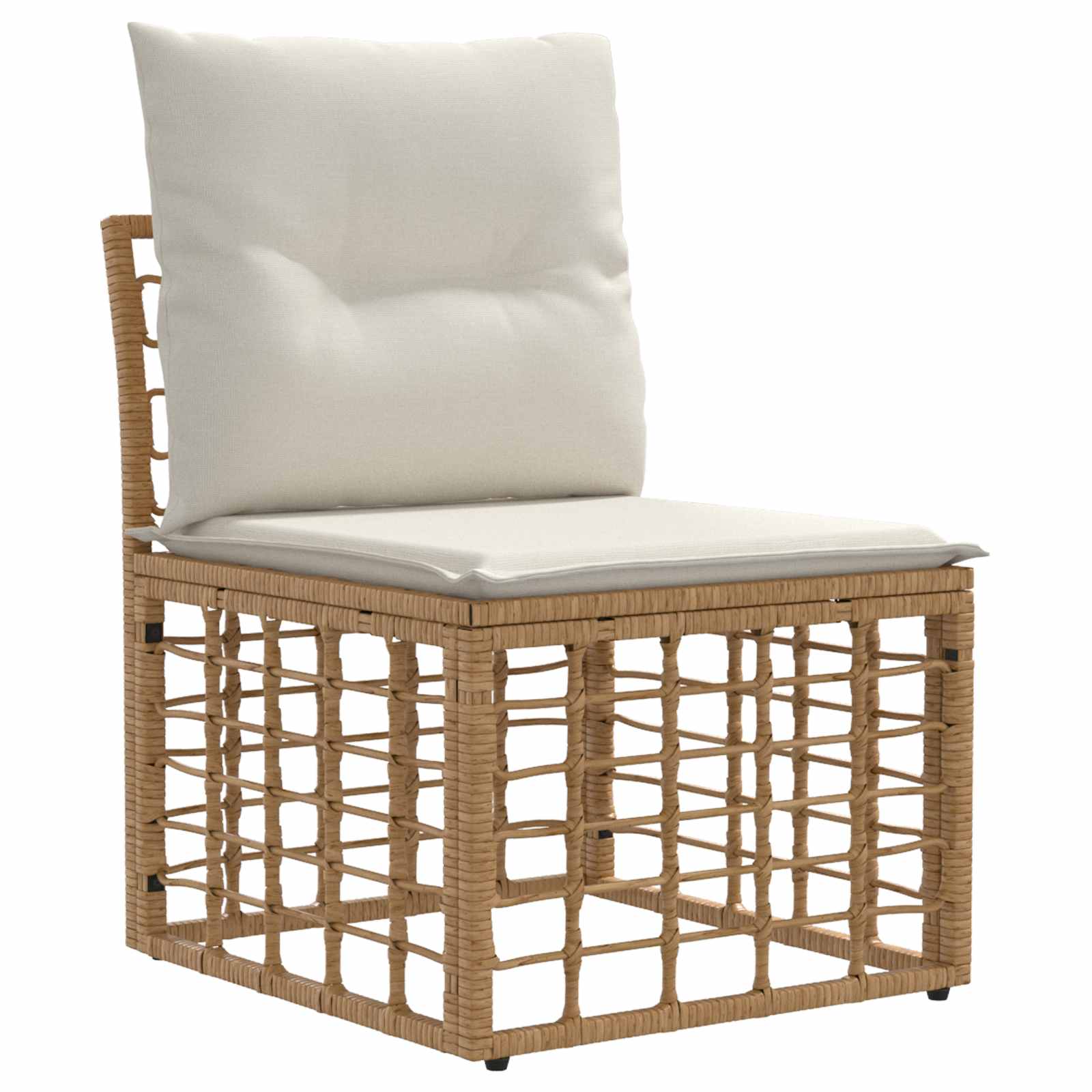 Outdoor-Sofagarnitur mit Kissen 6 pcs Natur Polyester