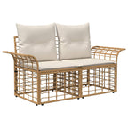 Outdoor-Sofagarnitur mit Kissen 5 pcs Polyester