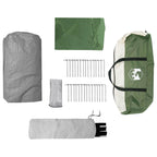 3 Personen 3-Personen Grün 185T Polyester mit PU-Beschichtung