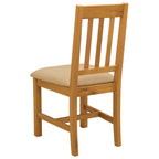 Esszimmerstuhl VENLO 2 pcs Massivholz Eiche Beige