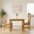 Esszimmerstuhl 2 pcs Massivholz Eiche Beige 45 x 54 x 100 cm
