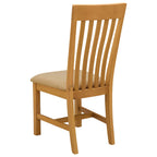 Esszimmerstuhl 2 pcs Massivholz Eiche Beige 45 x 59,5 x 100 cm