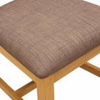 Esszimmerstuhl 2 pcs Massivholz Eiche Grau 45 x 51 x 105 cm