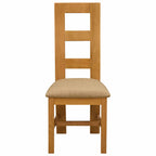 Esszimmerstuhl 2 pcs Massivholz Eiche Beige 45 x 51 x 105 cm
