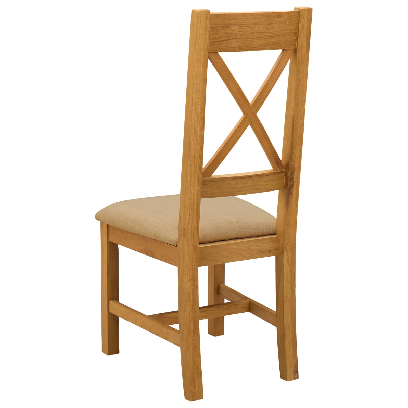 Esszimmerstuhl 2 pcs Massivholz Eiche Beige 45 x 54 x 105 cm