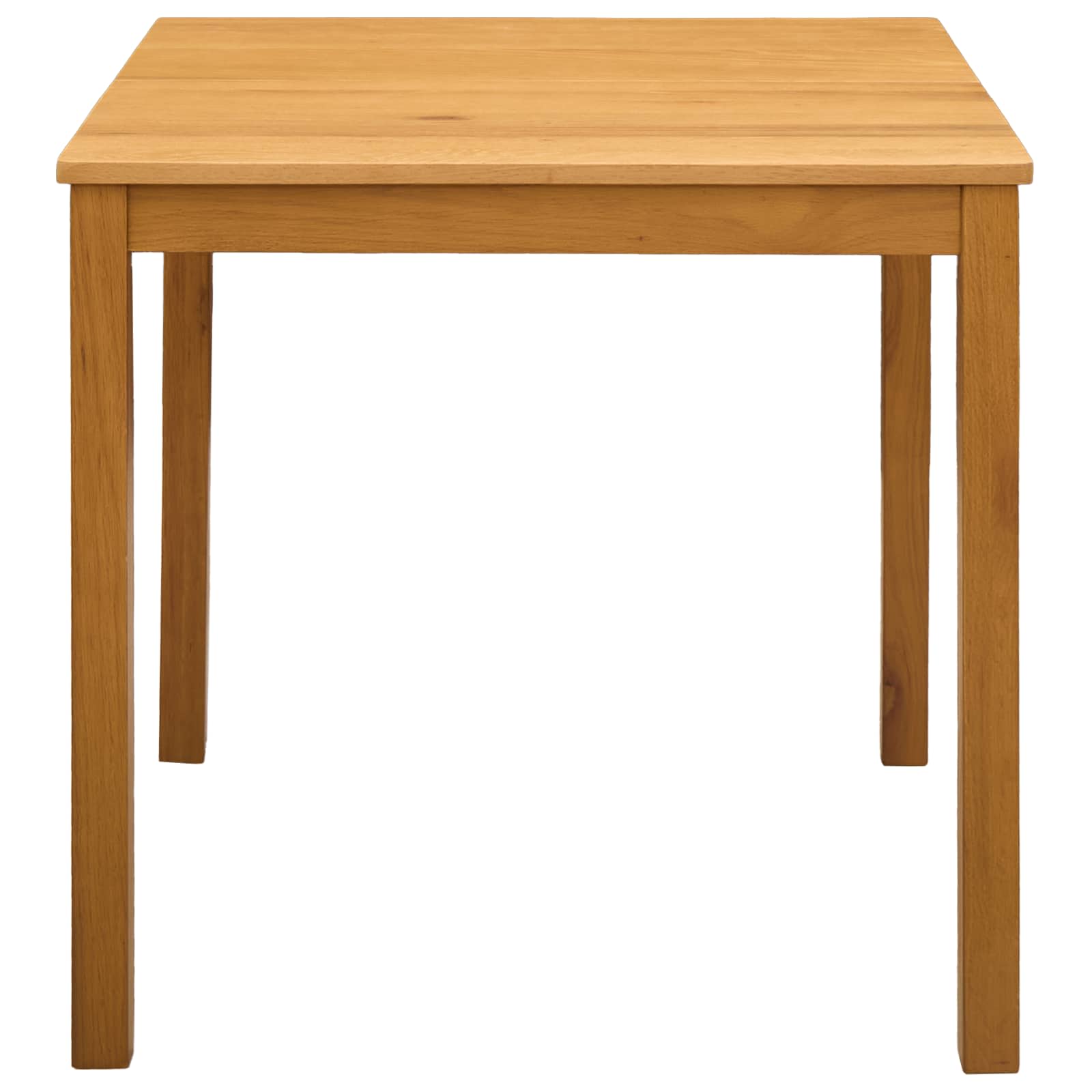 Esstisch 75 x 75 x 75,5 cm Massivholz Eiche Natur Quadratisch