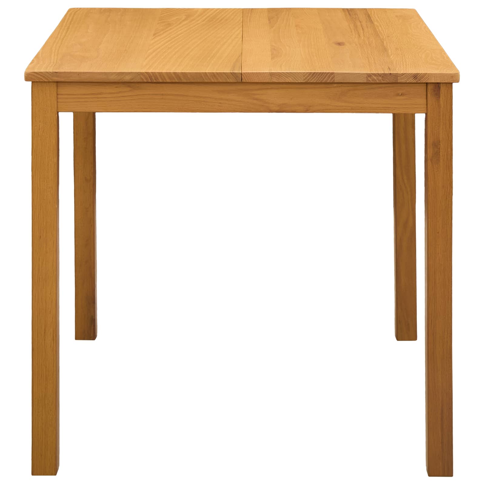 Esstisch 75 x 75 x 75,5 cm Massivholz Eiche Natur Quadratisch