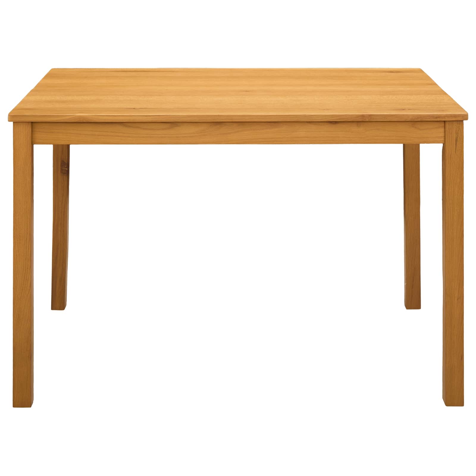 Esstisch 110 x 75 x 75 cm Massivholz Eiche Natur Rechtwinklig