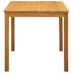 Esstisch 110 x 75 x 75 cm Massivholz Eiche Natur Rechtwinklig