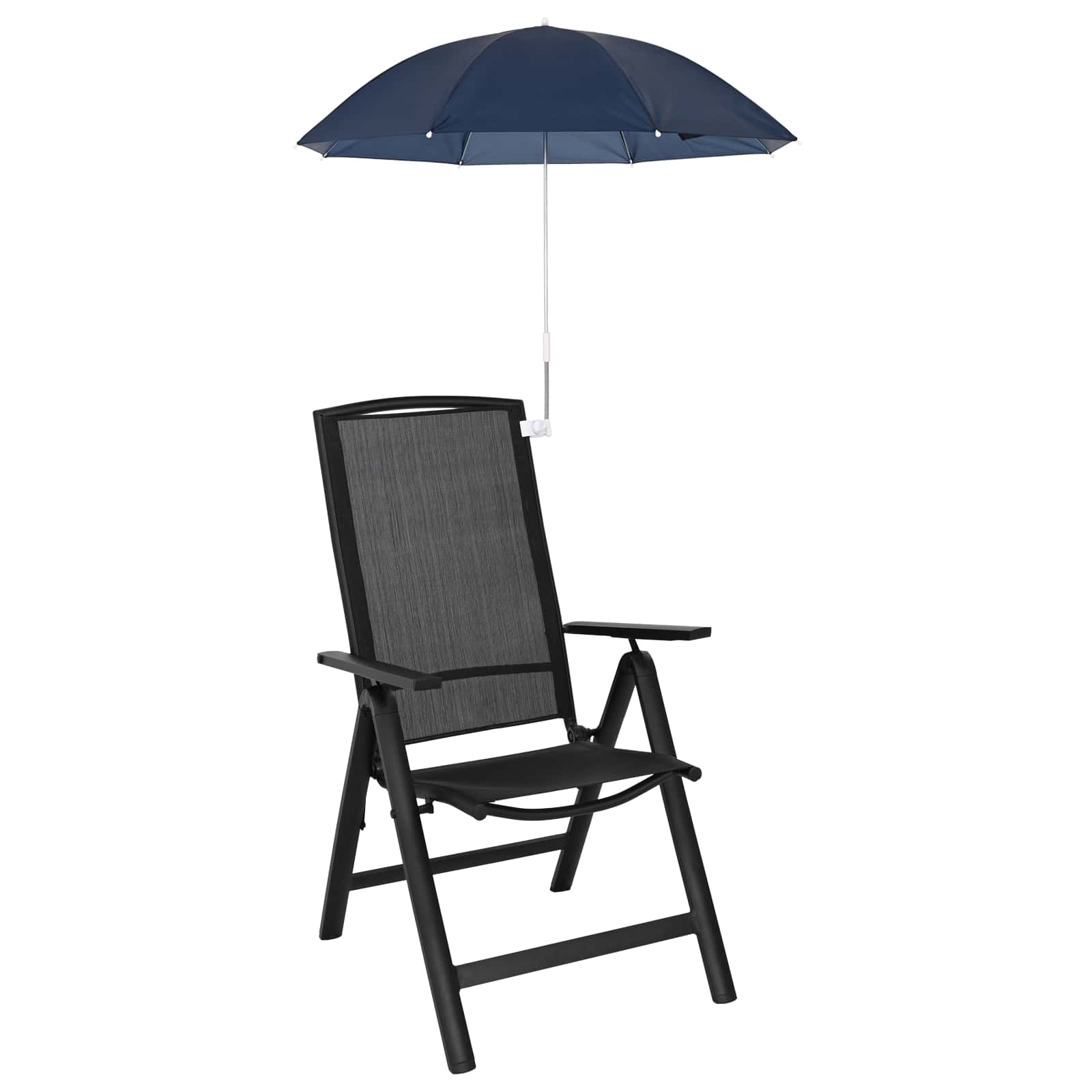 Sonnenschirm mit Klemme 2 pcs Marineblau Ø 105 x 86 cm