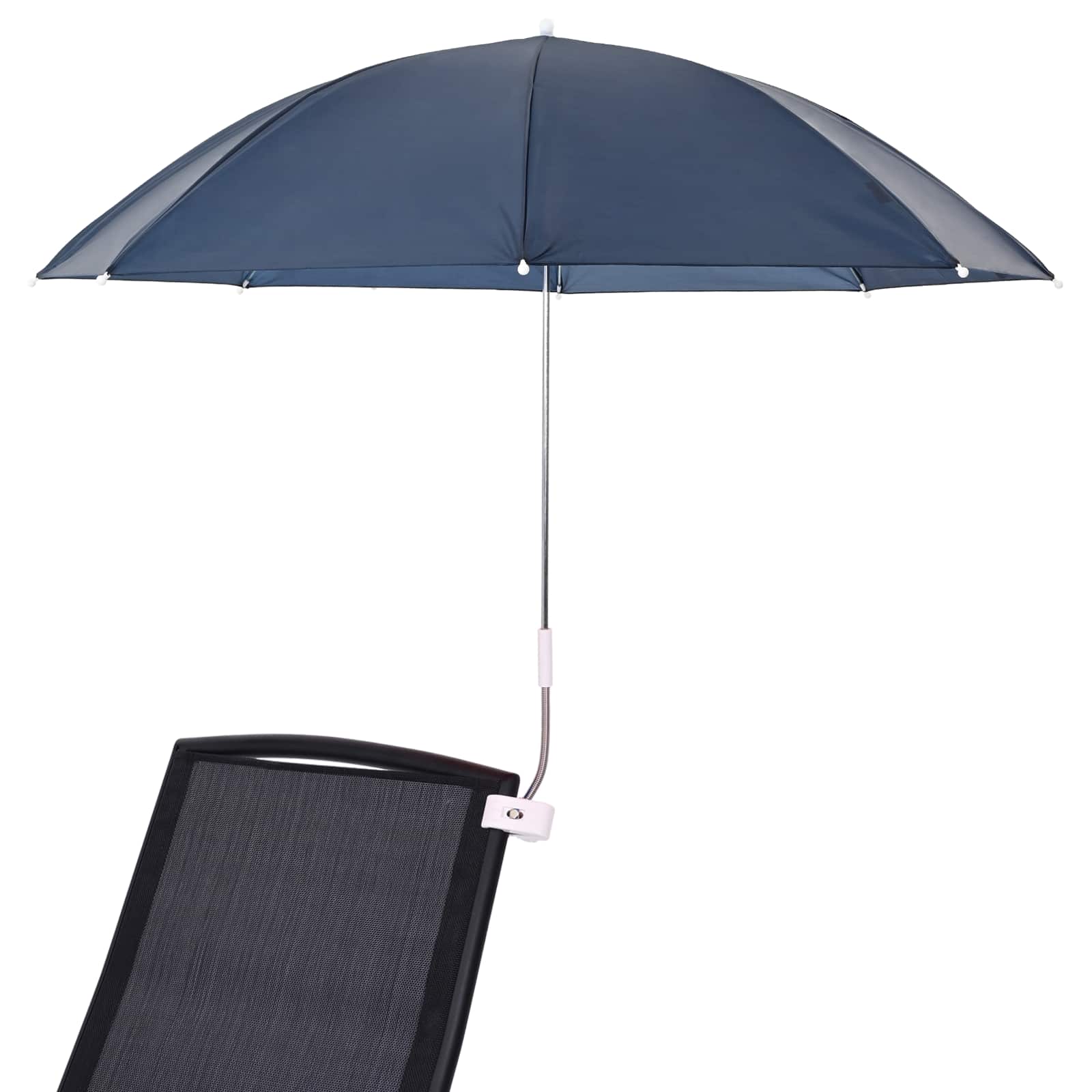 Sonnenschirm mit Klemme 2 pcs Marineblau Ø 105 x 86 cm