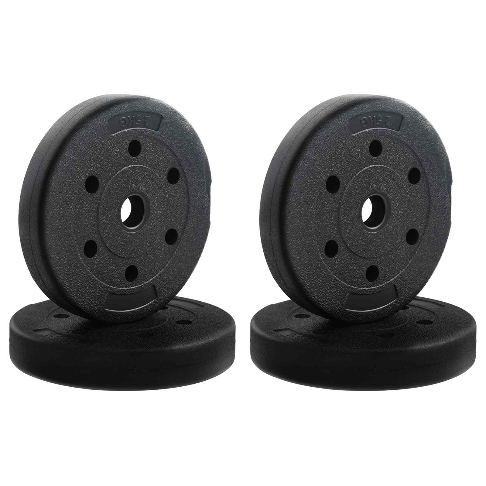 2-in-1 Hantelset 40kg Schwarz und Blau Zement und Eisensand