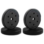 4-in-1 Hantelset 40kg Schwarz und Rot Zement und Eisensand