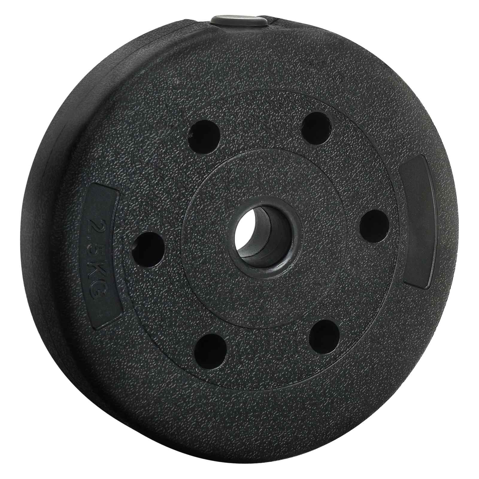 4-in-1 Hantelset 40kg Schwarz und Rot Zement und Eisensand