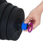 4-in-1 Hantelset 40kg Schwarz und Blau Zement und Eisensand