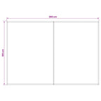Markisenersatzstoff Creme 300 x 200 cm Polyester