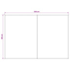 Markisenersatzstoff Anthrazit 350 x 200 cm Polyester
