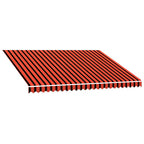 Markisenersatzstoff Orange und Braun 350 x 250 cm Polyester