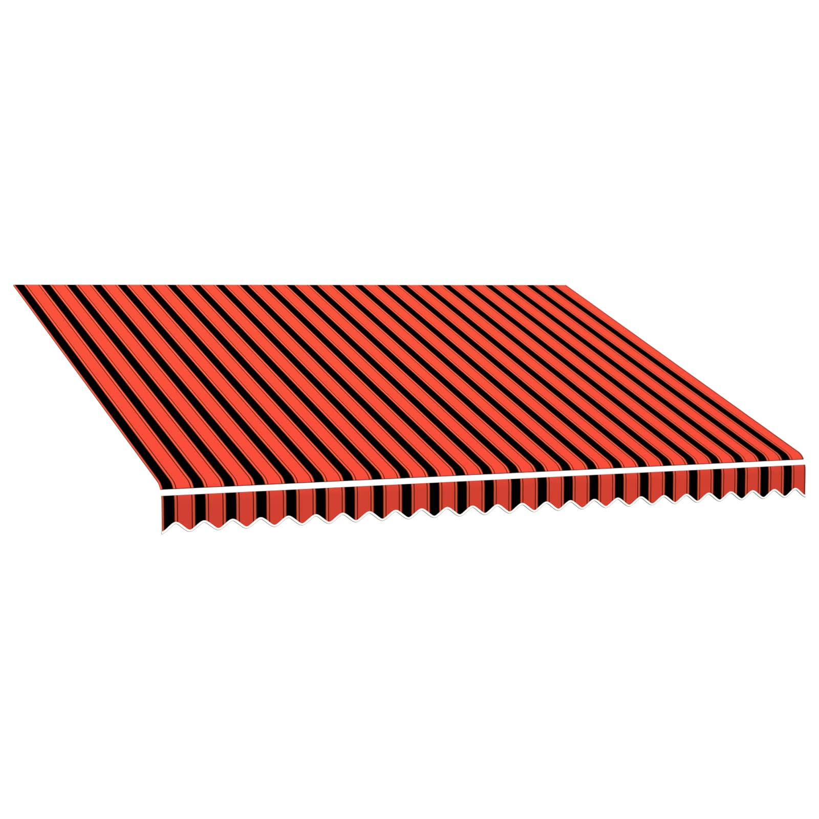 Markisenersatzstoff Orange und Braun 350 x 250 cm Polyester