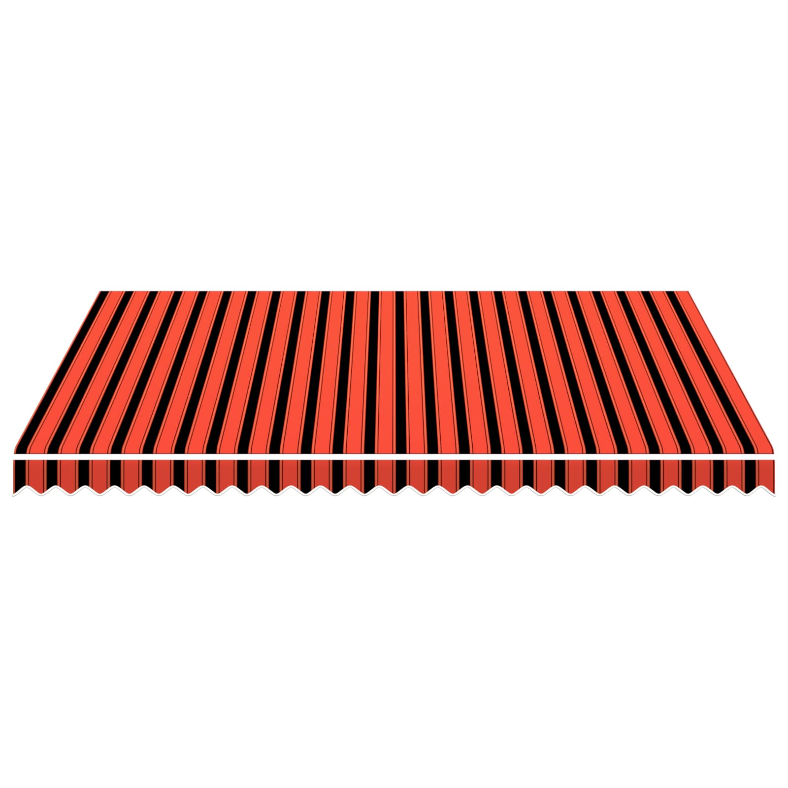 Markisenersatzstoff Orange und Braun 350 x 250 cm Polyester