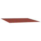 Markisenersatzstoff Orange und Braun 400 x 350 cm Polyester