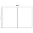 Markisenersatzstoff Bordeauxrot 400 x 350 cm Polyester
