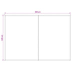 Markisenersatzstoff Braun 300 x 250 cm Polyester