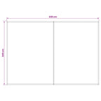 Markisenersatzstoff Rot und Weiß 450 x 350 cm Polyester