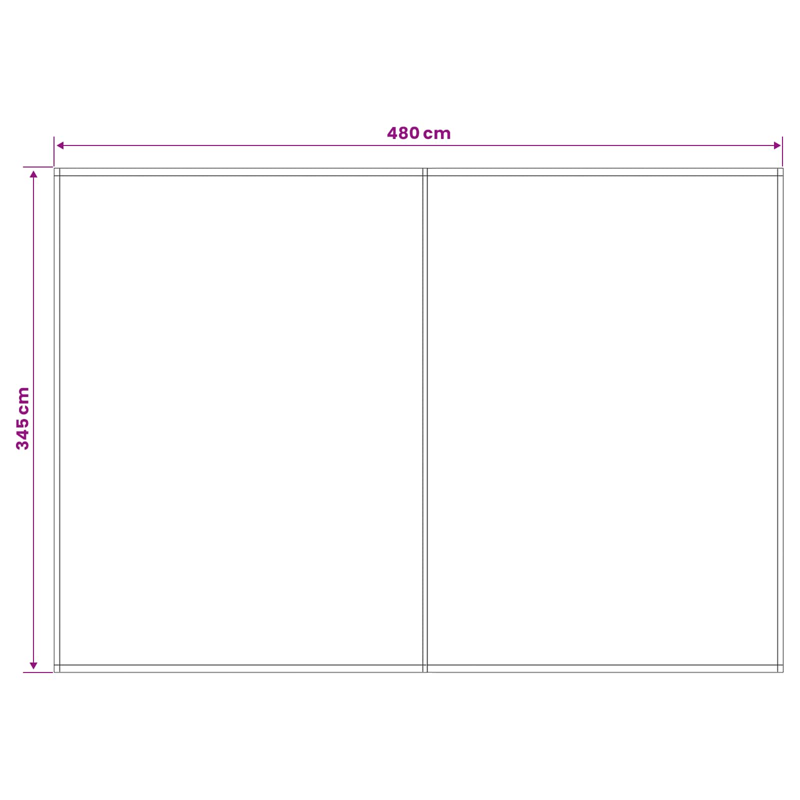 Markisenersatzstoff Beige 500 x 350 cm Polyester