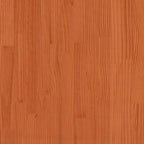 Bettrahmen mit Kopfteil Wachsbraun 75 x 190 cm Holzwerkstoff