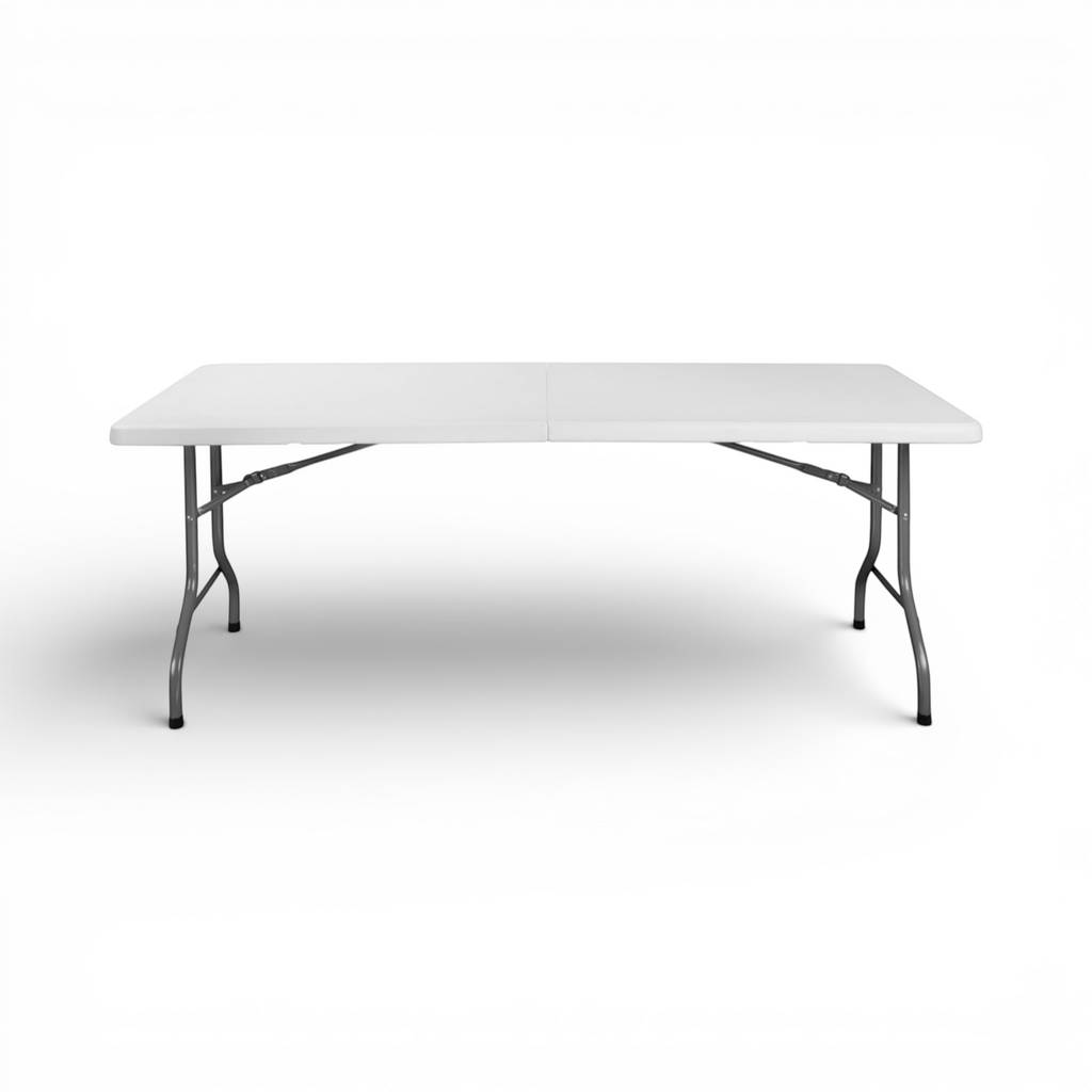 Banketttisch E180 (180x75 cm) - weiss-1