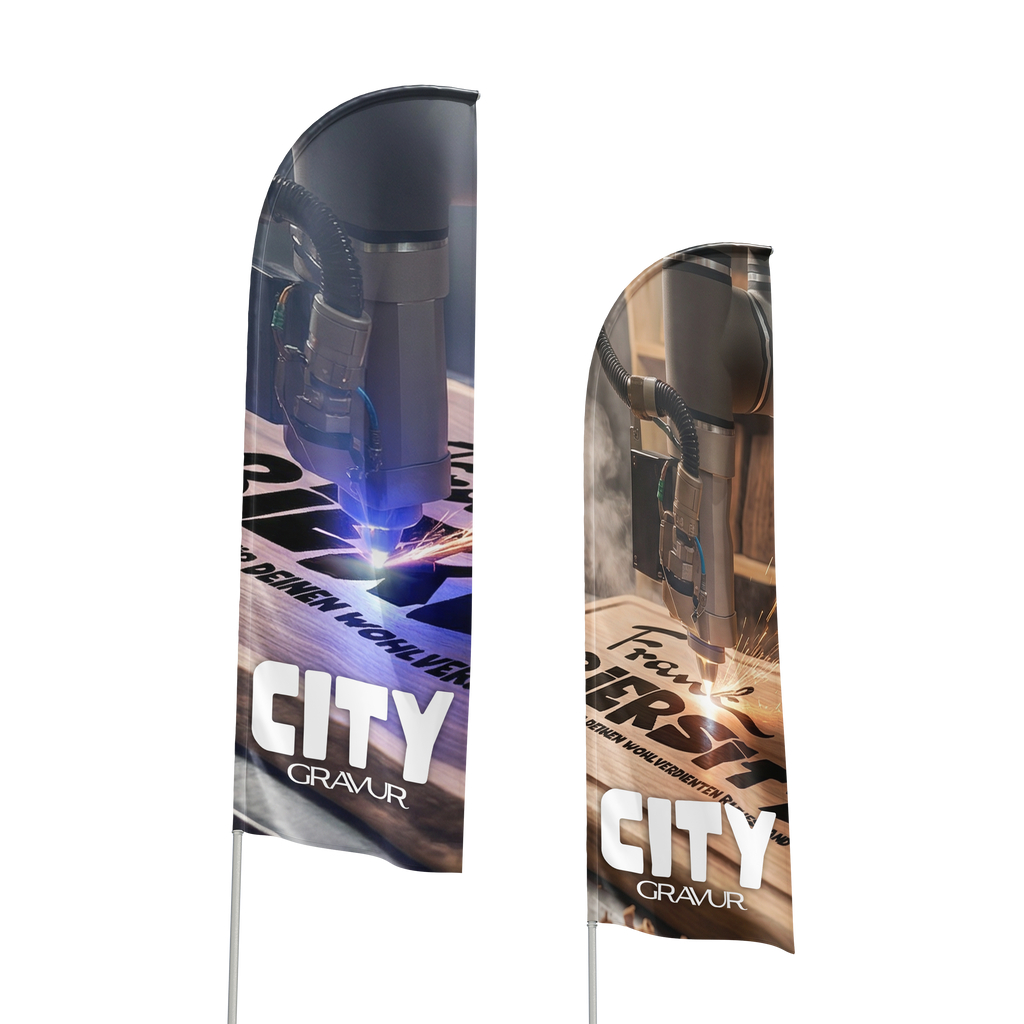 Flagpole for beach flags - stable, flexible aluminum flagpole for outdoor advertising