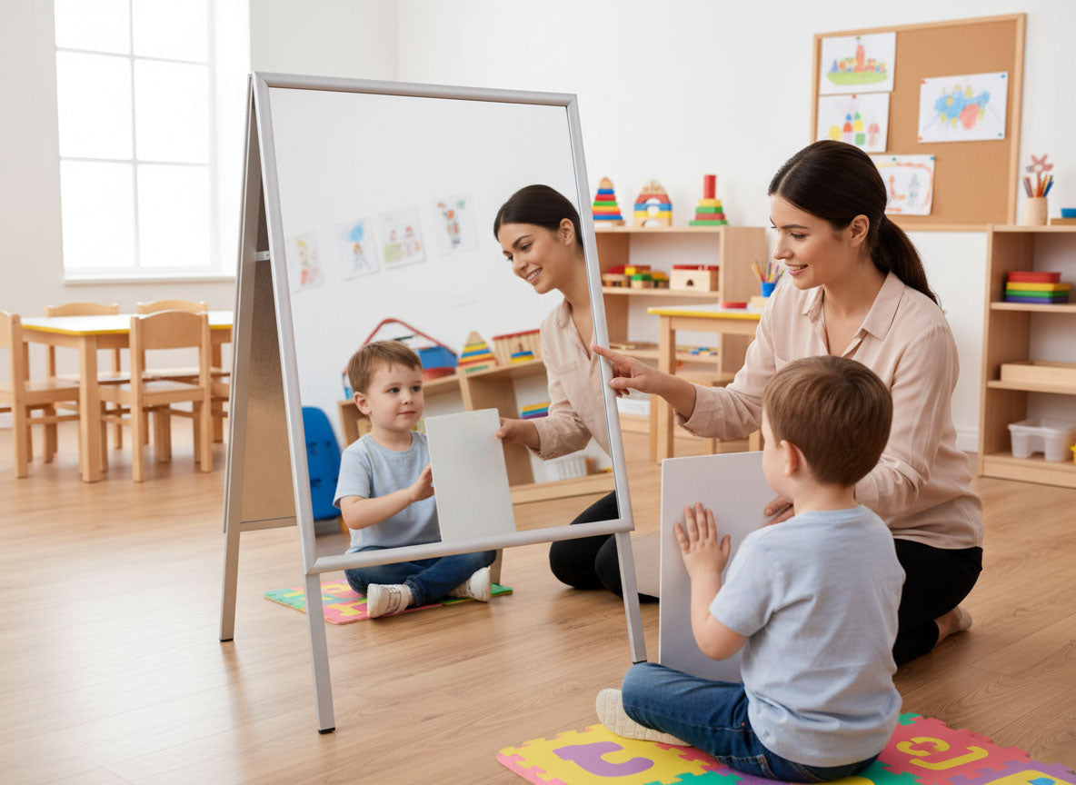 ALU Spiegelaufsteller in verschiedenen Varianten