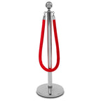 Rotes Velourseil – chrom Schnalle-2