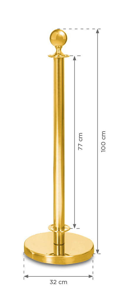 Cafeteriapfosten - golden-4